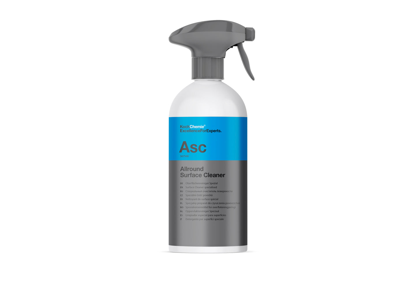 Koch-Chemie 汽車內籠清潔劑 去除污漬 污垢 llround Surface Cleaner ASC 全效內籠清潔劑 內籠清潔劑 汽車內籠清潔 表面清潔劑 多用途清潔劑 即用型清潔劑 免稀釋清潔劑 噴霧式清潔 萬用清潔劑 車廂清潔 車內清潔 內裝清潔 塑膠表面清潔 皮革清潔 金屬表面清潔 玻璃清潔 光滑表面清潔 去除指紋 去除灰塵 去除油脂 去除污垢 不留水痕 無水漬殘留 無化學殘留 不傷表面 溫和配方 安全清潔 德國製 德國進口 0.5L 500ml 汽車護理 汽車美容 專業清潔 家用清潔 辦公室清潔 多表面適用 通風口清潔 紡織品清潔 觸控螢幕清潔 鋼琴黑飾板清潔 儀表板清潔 門板清潔 方向盤清潔 座椅清潔 內飾護理 清潔用品 車主必備 愛車護理 香港汽車用品 汽車用品推薦 香港網購 原裝正貨 正貨保證 德國品牌 專業級清潔 高效率清潔 清潔專家 表面護理 不留條紋 無殘留 溫和去污 日常清潔 快速清潔 即開即用 噴灑擦拭 微纖維布 清潔槍適用