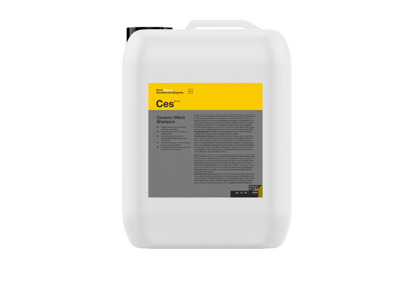 Koch Chemie Ceramic Effect Shampoo CES 陶瓷鍍膜洗車液 洗車液 鍍膜洗車液 陶瓷洗車液 長效鍍膜 洗車兼鍍膜 二合一洗車液 清潔密封一次完成 護理洗車液 人手洗車專用 pH6中性配方 溫和洗車液 高度疏水 超強撥水 深光澤 光滑表面 陶瓷塗層車適用 噴霧密封劑適用 延長塗層壽命 德國製 德國進口 5公升裝 5L 1公升裝 1L 產品型號811005 產品型號811001 稀釋比例1:200 50ml對10L水 洗車手套 洗車海綿 兩桶水洗車 漿果杏仁香氣 汽車美容 汽車護理 車漆養護 車主必備 愛車護理 香港汽車用品 汽車用品推薦 香港網購 原裝正貨 正貨保證 專業汽車護理 優質汽車用品 立即選購 現貨 車友推薦 清潔護理用品 汽車精品 汽車保養品 汽車護理專家 值得信賴 口碑推薦 德國品牌 高品質 信賴品牌 車身清潔 深層清潔 去除污垢 車身養護 鍍膜車保養 車漆保護 潑水效果 水珠效果 光澤感 滑順觸感 易於使用 快速見效 專業級洗車 DIY洗車 自家洗車 洗車用品 汽車清潔 日常保養 定期洗車 愛車美容 車身護理 溫和清潔 強效去污 陶瓷護理 陶瓷保護層 車輛保養 