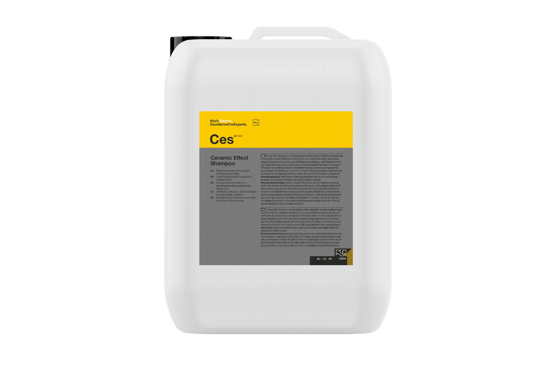 Koch Chemie Ceramic Effect Shampoo CES 陶瓷鍍膜洗車液 洗車液 鍍膜洗車液 陶瓷洗車液 長效鍍膜 洗車兼鍍膜 二合一洗車液 清潔密封一次完成 護理洗車液 人手洗車專用 pH6中性配方 溫和洗車液 高度疏水 超強撥水 深光澤 光滑表面 陶瓷塗層車適用 噴霧密封劑適用 延長塗層壽命 德國製 德國進口 5公升裝 5L 1公升裝 1L 產品型號811005 產品型號811001 稀釋比例1:200 50ml對10L水 洗車手套 洗車海綿 兩桶水洗車 漿果杏仁香氣 汽車美容 汽車護理 車漆養護 車主必備 愛車護理 香港汽車用品 汽車用品推薦 香港網購 原裝正貨 正貨保證 專業汽車護理 優質汽車用品 立即選購 現貨 車友推薦 清潔護理用品 汽車精品 汽車保養品 汽車護理專家 值得信賴 口碑推薦 德國品牌 高品質 信賴品牌 車身清潔 深層清潔 去除污垢 車身養護 鍍膜車保養 車漆保護 潑水效果 水珠效果 光澤感 滑順觸感 易於使用 快速見效 專業級洗車 DIY洗車 自家洗車 洗車用品 汽車清潔 日常保養 定期洗車 愛車美容 車身護理 溫和清潔 強效去污 陶瓷護理 陶瓷保護層 車輛保養 