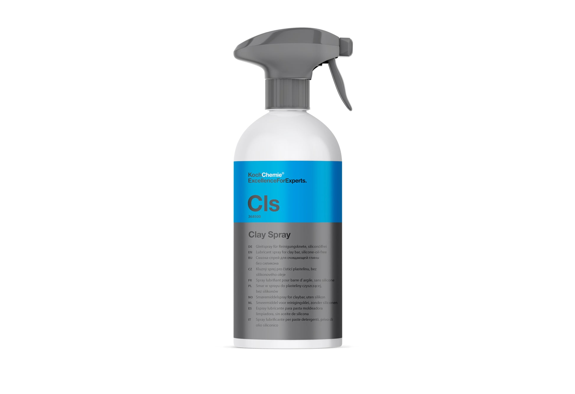 Koch Chemie Clay spray 汽車美容用品 洗車用品 Clay Spray CLS 去污泥膠潤滑劑 黏土專用潤滑噴霧 清潔黏土潤滑劑 不含矽油 無矽配方 低殘留 不形成薄膜 無需脫脂 卓越潤滑性 減少漆面刮傷 降低摩擦 減少表面刮痕 防止黏土溶解 延長黏土使用壽命 溫和配方 即開即用 500ml 德國製 德國品牌 去污泥膠 黏土棒 黏土布 黏土手套 去污工具 車漆深層清潔 漆面淨化 移除鐵粉 移除柏油 移除工業落塵 鍍膜前準備 打蠟前準備 拋光前準備 漆面處理 玻璃清潔 金屬表面清潔 光滑表面適用 汽車美容 汽車護理 車漆養護 車主必備 愛車護理 香港汽車用品 汽車用品推薦 香港網購 原裝正貨 正貨保證 專業汽車護理 優質汽車用品 立即選購 現貨 車友推薦 口碑推薦 值得信賴 高品質 信賴品牌 汽車護理專家 清潔護理用品 汽車精品 汽車保養品 DIY護理 自家護理 深層清潔 車身清潔 車輛養護 輕鬆施工 好用推薦 汽車護理產品 外部清潔 噴霧式潤滑 專業級護理 高端護理 業界標竿 品質首選 專業美容 頂級護理 汽車精品 汽車保養品 清潔護理用品 人氣商品 熱銷產品 用家實證 網路推薦 社群推薦