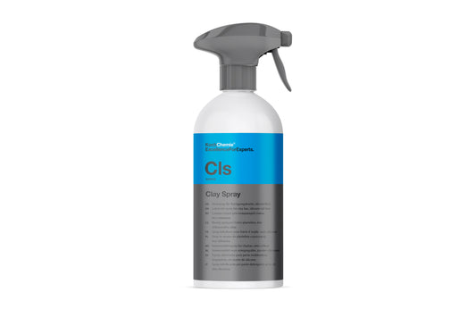 Koch Chemie Clay spray 汽車美容用品 洗車用品 Clay Spray CLS 去污泥膠潤滑劑 黏土專用潤滑噴霧 清潔黏土潤滑劑 不含矽油 無矽配方 低殘留 不形成薄膜 無需脫脂 卓越潤滑性 減少漆面刮傷 降低摩擦 減少表面刮痕 防止黏土溶解 延長黏土使用壽命 溫和配方 即開即用 500ml 德國製 德國品牌 去污泥膠 黏土棒 黏土布 黏土手套 去污工具 車漆深層清潔 漆面淨化 移除鐵粉 移除柏油 移除工業落塵 鍍膜前準備 打蠟前準備 拋光前準備 漆面處理 玻璃清潔 金屬表面清潔 光滑表面適用 汽車美容 汽車護理 車漆養護 車主必備 愛車護理 香港汽車用品 汽車用品推薦 香港網購 原裝正貨 正貨保證 專業汽車護理 優質汽車用品 立即選購 現貨 車友推薦 口碑推薦 值得信賴 高品質 信賴品牌 汽車護理專家 清潔護理用品 汽車精品 汽車保養品 DIY護理 自家護理 深層清潔 車身清潔 車輛養護 輕鬆施工 好用推薦 汽車護理產品 外部清潔 噴霧式潤滑 專業級護理 高端護理 業界標竿 品質首選 專業美容 頂級護理 汽車精品 汽車保養品 清潔護理用品 人氣商品 熱銷產品 用家實證 網路推薦 社群推薦