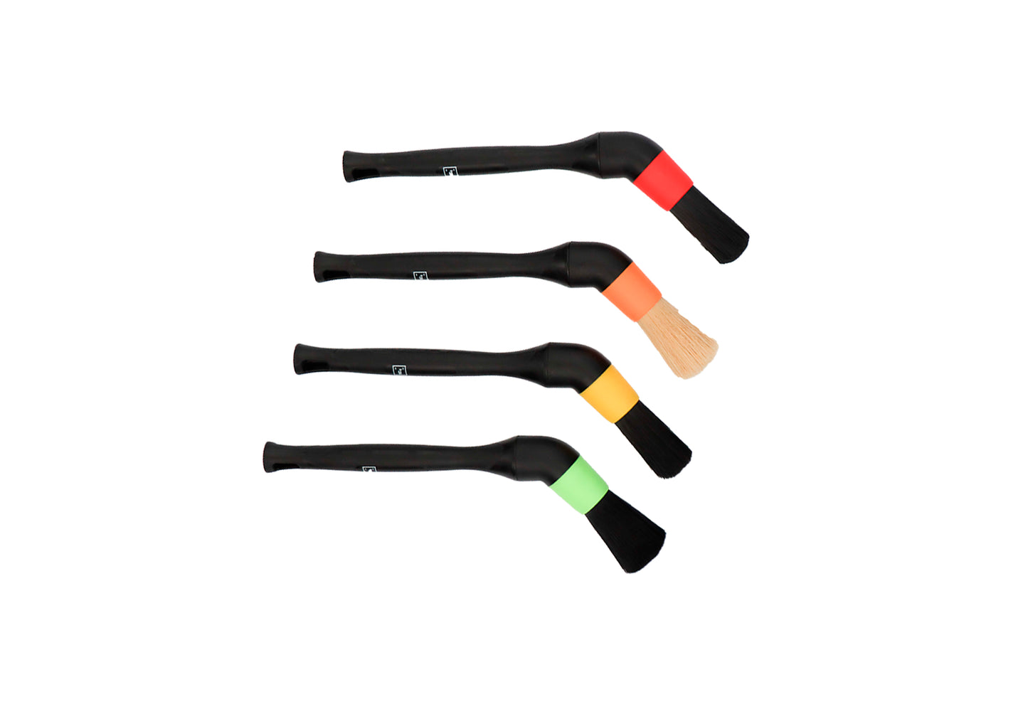 Koch Chemie 外部清潔手掃套裝 Exterior Brush Set 外觀清潔刷具 汽車外部清潔工具 車身細節刷 汽車美容刷具 德國洗車刷 紅色刷輪圈清潔 紅色刷耐酸 橙色刷塑料部件 橙色刷散熱器格柵 橙色刷門檻 黃色刷玻璃表面 黃色刷橡膠密封條 黃色刷後視鏡 綠色刷敏感漆面 綠色刷鍍鉻 綠色刷鋼琴烤漆 綠色刷細軟刷毛 可調角度刷頭 可拆卸刷頭 深入縫隙 難以觸及部位 均勻施力 不刮傷表面 耐化學品刷毛 合成刷毛 防滑手柄 人體工學設計 專業級清潔工具 車主必備 愛車護理 香港汽車用品 汽車用品推薦 香港網購 原裝正貨 正貨保證 產品編號9998215 高品質 信賴品牌 德國品牌 汽車護理專家 優質汽車用品