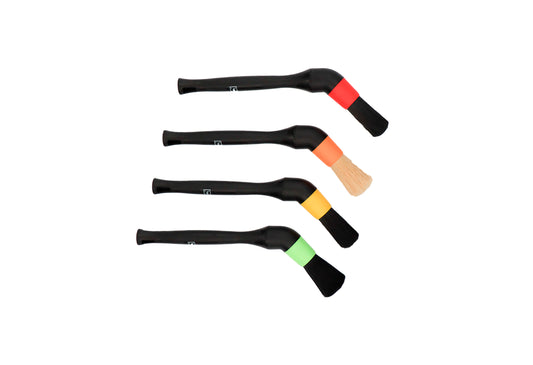 Koch Chemie 外部清潔手掃套裝 Exterior Brush Set 外觀清潔刷具 汽車外部清潔工具 車身細節刷 汽車美容刷具 德國洗車刷 紅色刷輪圈清潔 紅色刷耐酸 橙色刷塑料部件 橙色刷散熱器格柵 橙色刷門檻 黃色刷玻璃表面 黃色刷橡膠密封條 黃色刷後視鏡 綠色刷敏感漆面 綠色刷鍍鉻 綠色刷鋼琴烤漆 綠色刷細軟刷毛 可調角度刷頭 可拆卸刷頭 深入縫隙 難以觸及部位 均勻施力 不刮傷表面 耐化學品刷毛 合成刷毛 防滑手柄 人體工學設計 專業級清潔工具 車主必備 愛車護理 香港汽車用品 汽車用品推薦 香港網購 原裝正貨 正貨保證 產品編號9998215 高品質 信賴品牌 德國品牌 汽車護理專家 優質汽車用品