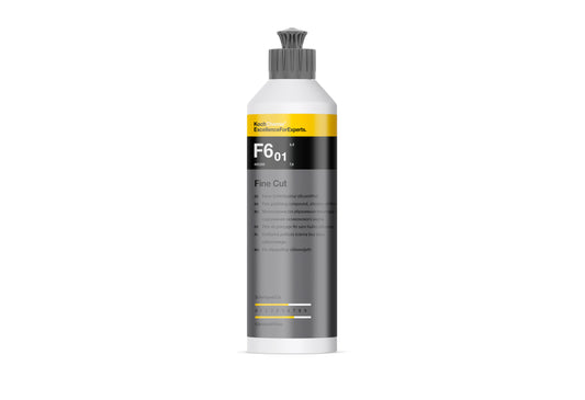 Koch Chemie Fine Cut F6.01 F6.01 細緻拋光劑 中度拋光劑 研磨拋光劑 拋光劑 研磨劑 無矽油拋光劑 氧化鋁拋光 智能粒度 切削力6.0 光澤度7.0 去除洗車刮痕 去除花痕 去除2500砂紙痕 漆面拋光 車漆修復 中度風化漆面 重度風化漆面 抗刮清漆 清漆拋光 漆面校正 深層光澤 持久光澤 拋光機適用 旋轉拋光機 偏心拋光機 Fine Cut Pad 羊毛拋光輪 低粉塵 施工時間長 單步拋光 專業汽車美容 汽車美容 汽車護理 車漆養護 車主必備 愛車護理 香港汽車用品 汽車用品推薦 香港網購 原裝正貨 正貨保證 產品型號405001 德國製 德國進口 1公升裝 汽車漆面 商用車漆面 電單車漆面 漆面花痕 洗車痕 漆面處理 拋光程序 專業汽車護理 優質汽車用品 立即選購 現貨 車友推薦 口碑推薦 值得信賴 高品質 信賴品牌 德國品牌 汽車護理專家 清潔護理用品 汽車精品 汽車保養品 漆面研磨 車漆翻新 漆面處理 拋光程序 專業汽車護理 優質汽車用品 立即選購 現貨 車友推薦 口碑推薦 值得信賴 高品質 信賴品牌 德國品牌 汽車護理專家 清潔護理用品 汽車精品 汽車保養品 漆面研磨