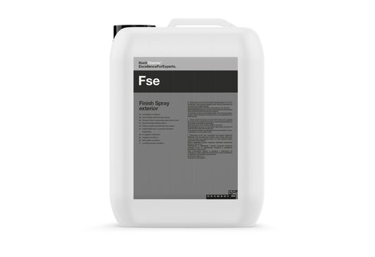 Koch Chemie Finish Spray Exterior FSE 車身除水垢護養劑 水垢去除劑 快速細節噴霧 車身護理噴霧 外部清潔噴霧 全能車身清潔 去除水漬 去除礦物沉積 去除石灰殘留 快速除水垢 清潔維護保護 一步完成 恢復色彩深度 顏色深化 無條紋高光澤 無條紋光澤 平滑表面 恢復光滑度 防止污垢附著 防塵 防污 陶瓷鍍膜維護 鍍膜養護 洗車後護理 快速保養 外部表面適用 車漆適用 玻璃適用 塑料適用 頭燈清潔 德國製 德國品牌 10公升 10L 大容量 專業店家 商業用 產品型號285010 汽車美容 汽車護理 車漆養護 車主必備 愛車護理 香港汽車用品 汽車用品推薦 香港網購 原裝正貨 正貨保證 專業汽車護理 優質汽車用品 立即選購 現貨 車友推薦 口碑推薦 值得信賴 高品質 信賴品牌 汽車護理專家 清潔護理用品 汽車精品 汽車保養品 日常維護 噴灑擦拭 微纖維布 Profi微纖維布 施工簡單 省時省力 高效清潔 卓越品質 滿意保證 安心購買 香港行貨 快速出貨 現貨供應 會員優惠 滿額免運 免費送貨 無憂購物 車身外部 漆面護理 玻璃清潔 塑料護理 多功能 高品質 有效清潔 完美搭配 
