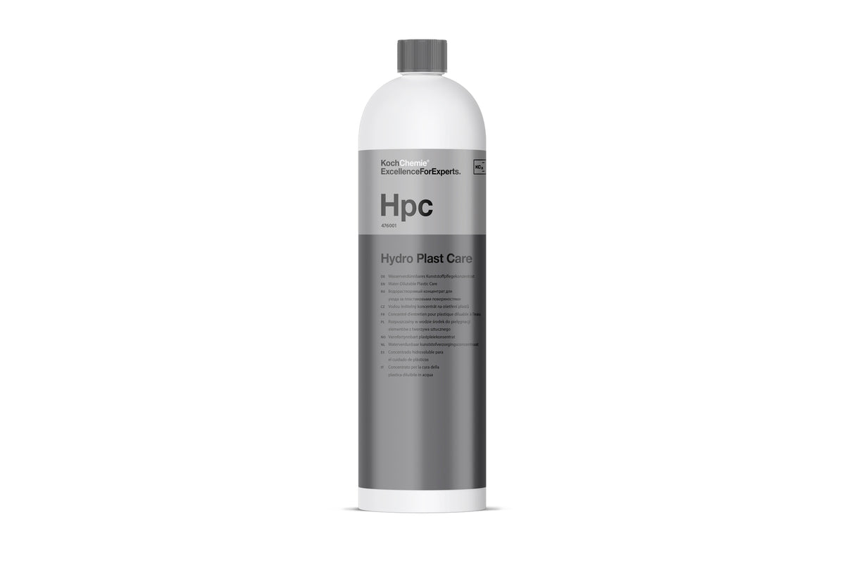 Koch-Chemie 汽車內籠護養保養劑 清潔劑 HPC 洗車用品 Hydro Plast Care HPC 塑膠光澤護養劑 塑膠保養劑 橡膠保養劑 塑料護理 塑膠還原 內裝塑膠保養 外裝塑膠保養 儀表板保養 門板護理 輪胎保養 保險桿護理 橡膠部件護理 可稀釋濃縮液 水性配方 不含溶劑 無溶劑配方 光澤可調整 稀釋比例調整光澤 1:1高光澤 1:2中等光澤 1:3絲滑光澤 1:4自然光澤 抗UV 防紫外線 防止褪色 防止老化 防污效果 防塵 原廠光澤 德國製 德國進口 1公升裝 汽車美容 汽車護理 內籠護理 車廂清潔 塑膠件護理 車主必備 愛車護理 香港汽車用品 汽車用品推薦 香港網購 正貨保證 原裝正貨 專業汽車護理 優質汽車用品 立即選購 現貨 車友推薦 使用前搖勻 噴灑塗抹 海綿塗抹 微纖維布擦拭 乾燥表面 不適用踏板 不適用方向盤 不適用輪胎胎紋 不適用顯示屏 不適用聚碳酸酯 使用前測試 材質相容性 高品質 信賴品牌 德國品牌 汽車護理專家 塑料橡膠護理 保養劑推薦 黑色塑膠還原 車內異味消除 淡香草味 香草香氣 車輛養護 車身美容 汽車清潔 內裝煥新 橡膠塑料保養 外觀升級