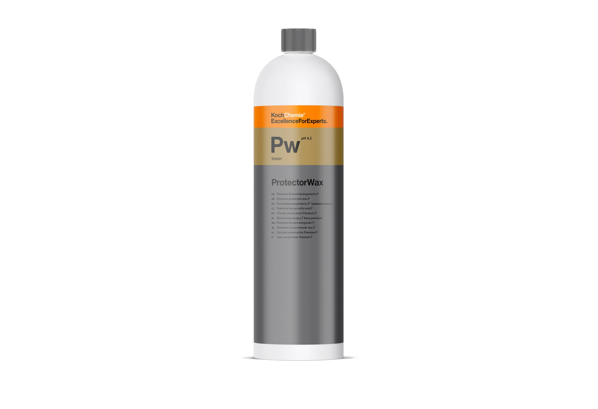 Koch Chemie ProtectorWax PW 全效車身蠟 液態高光蠟 快速鍍膜蠟 高級保護蠟 Premium Protection Wax 319001 1L 1000ml 高光澤 極致深層光澤 蓮花效應 蓮花撥水 長效撥水 超疏水 水珠效果 易清潔 車輛乾燥輔助 覆蓋細微劃痕 保護橡膠 保護塑料 防止褪色 防止脆化 開篷車頂保護 熱蠟 冷蠟 泡沫蠟 機械施工 手動施工 噴灑沖洗 龍門式洗車機 自助洗車機 泡沫槍 VDA A類標準 不含礦物油 不含礦物油碳氫化合物 生物污水處理適用 德國製 德國品牌 汽車美容 汽車護理 車漆養護 車身保護 車主必備 愛車護理 香港汽車用品 汽車用品推薦 香港網購 原裝正貨 正貨保證 車漆適用 玻璃適用 塑料適用 橡膠適用 新車養護 鍍膜車養護 PPF適用 可疊加 增強光澤 提升疏水 抗污 防污 長效保護 維持車輛價值 護理噴霧 汽車精品 汽車保養品 清潔護理用品 專業汽車護理 優質汽車用品 立即選購 現貨 車友推薦 口碑推薦 值得信賴 高品質 信賴品牌 汽車護理專家 清洗車輛 打蠟後護理 日常維護 快速清潔 噴灑擦拭 拋光毛巾 微纖維布 施工簡單 省時省力 高效清潔